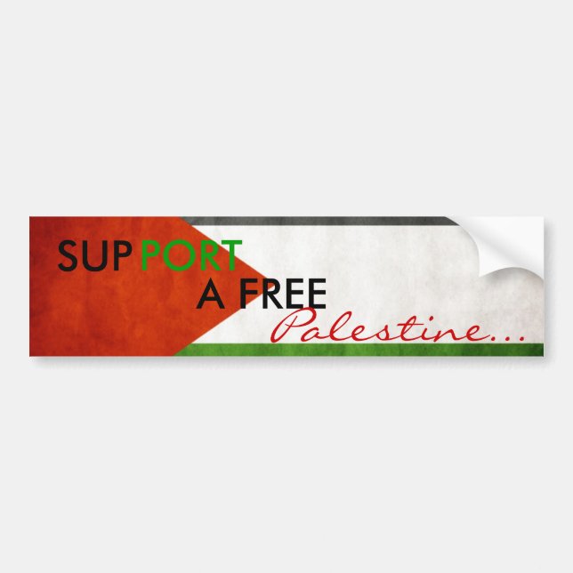 Autocollant De Voiture Adhésif pour pare-chocs de la Palestine (Devant)