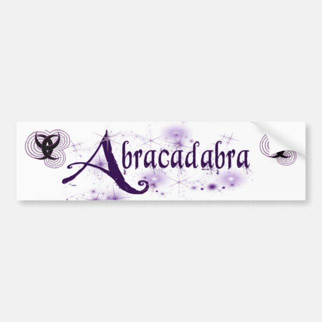 Autocollant De Voiture Adhésif pour pare-chocs de l'abracadabra W (Devant)
