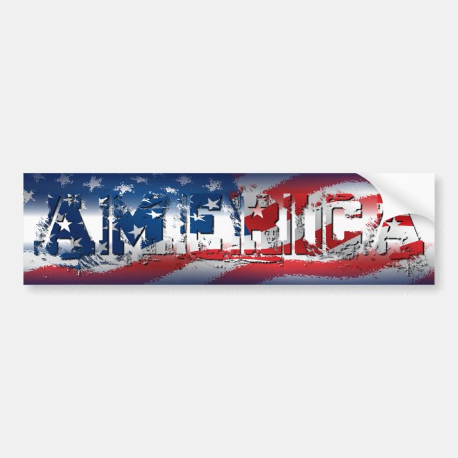 Autocollant De Voiture Adhésif pour pare-chocs de l'Amérique (Devant)