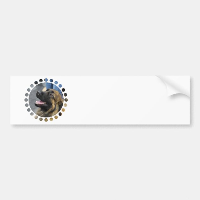 Autocollant De Voiture Adhésif pour pare-chocs de Leonberger (Devant)