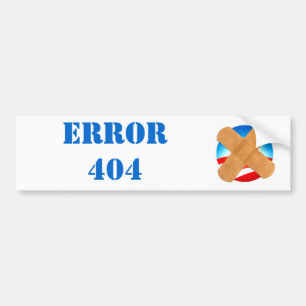 Autocollant De Voiture Adhésif pour pare-chocs de l'ERREUR 404