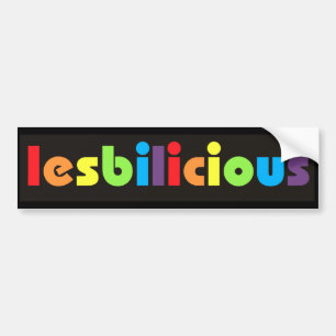 Autocollant De Voiture Adhésif pour pare-chocs de Lesbilicious (bannière)