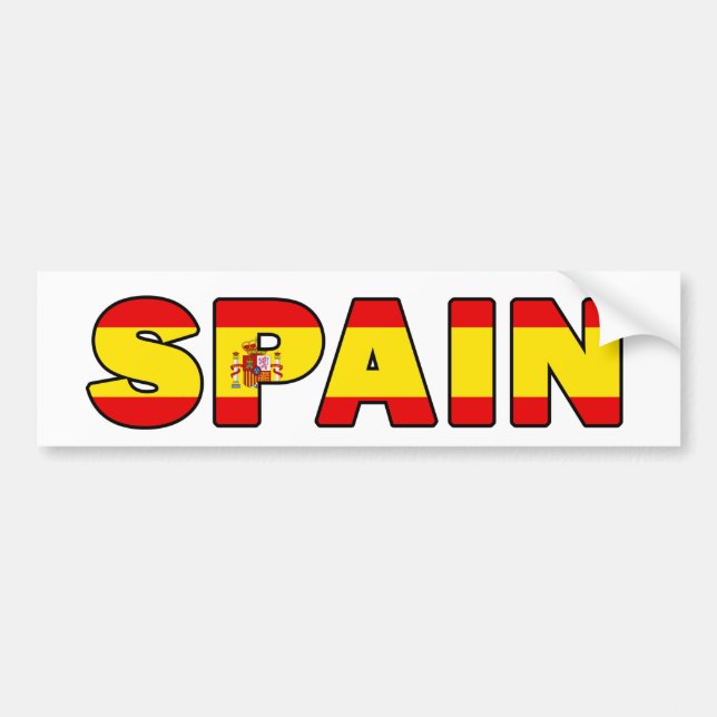 Autocollant De Voiture Adhésif pour pare-chocs de l'Espagne (Devant)