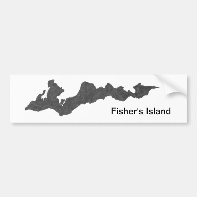 Autocollant De Voiture Adhésif pour pare-chocs de l'île de Fisher (Devant)