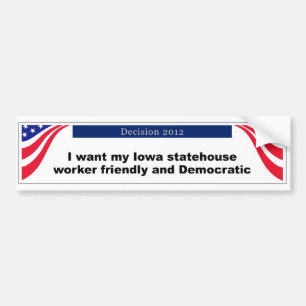 Autocollant De Voiture Adhésif pour pare-chocs de l'Iowa