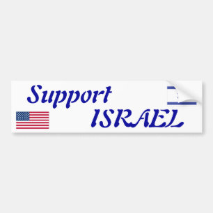 Autocollant De Voiture Adhésif pour pare-chocs de l'Israël de soutien