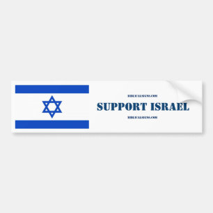 Autocollant De Voiture Adhésif pour pare-chocs de l'Israël de soutien