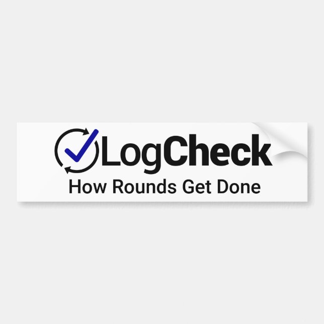 Autocollant De Voiture Adhésif pour pare-chocs de LogCheck (Devant)