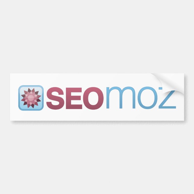 Autocollant De Voiture Adhésif pour pare-chocs de logo de SEOmoz (Devant)