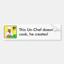 Adhésif pour pare-chocs de logo d'ONU-Chef