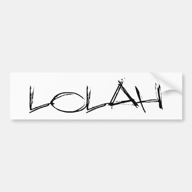 Autocollant De Voiture adhésif pour pare-chocs de lolah (Devant)