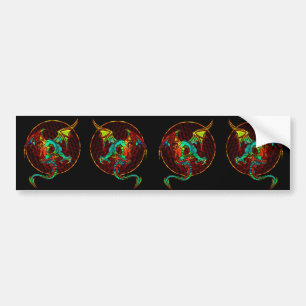 Autocollant De Voiture Adhésif pour pare-chocs de lune de dragon