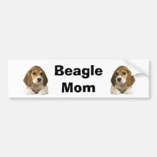 Autocollant De Voiture Adhésif pour pare-chocs de maman de beagle
