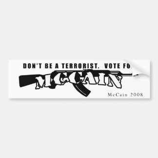 Autocollant De Voiture adhésif pour pare-chocs de mccain