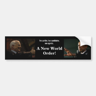 Autocollant De Voiture Adhésif pour pare-chocs de Mccain Obama