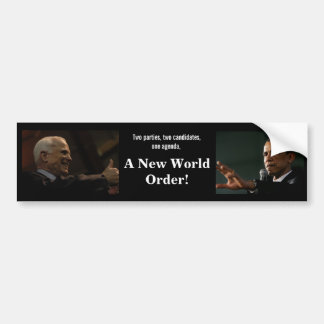 Autocollant De Voiture Adhésif pour pare-chocs de Mccain Obama