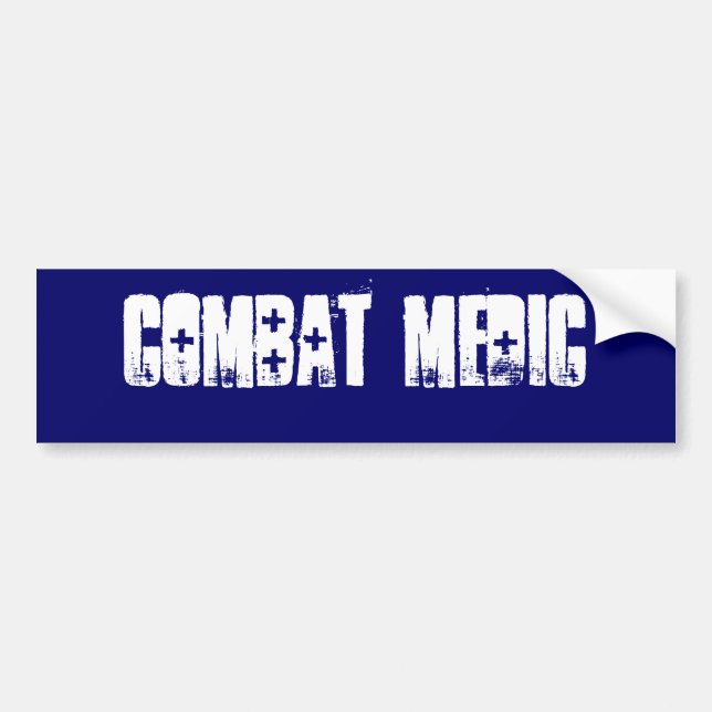 Autocollant De Voiture Adhésif pour pare-chocs de médecin de combat (Devant)