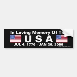 Autocollant De Voiture Adhésif pour pare-chocs de mémorial des Etats-Unis
