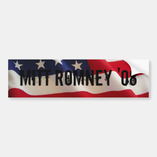 AUTOCOLLANT DE VOITURE ADHÉSIF POUR PARE-CHOCS DE MITT ROMNEY '08