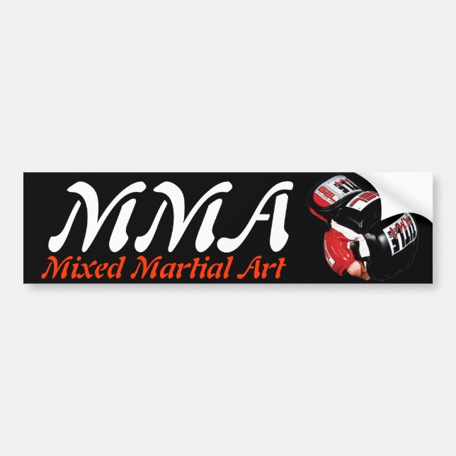 Autocollant De Voiture Adhésif pour pare-chocs de MIXED MARTIAL ART (Devant)