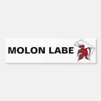 Autocollant De Voiture Adhésif pour pare-chocs de Molon Labe