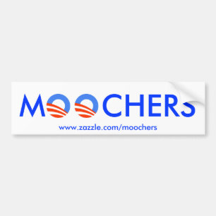 Autocollant De Voiture Adhésif pour pare-chocs de Moochers sur le blanc