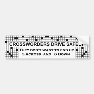 Autocollant De Voiture Adhésif pour pare-chocs de mots croisé