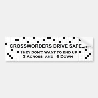 Autocollant De Voiture Adhésif pour pare-chocs de mots croisé