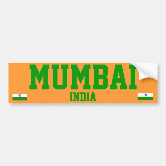 Autocollant De Voiture Adhésif pour pare-chocs de Mumbai (Devant)