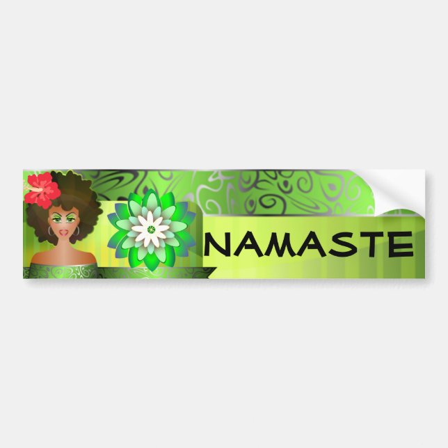 Autocollant De Voiture Adhésif pour pare-chocs de Namaste (Devant)