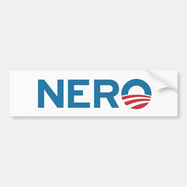 Autocollant De Voiture Adhésif pour pare-chocs de NERO d'Obama (Devant)