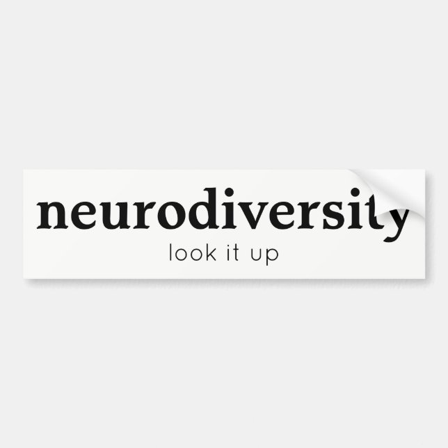 Autocollant De Voiture Adhésif pour pare-chocs de Neurodiversity (Devant)