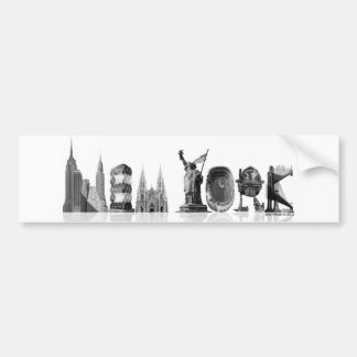 Autocollant De Voiture Adhésif pour pare-chocs de New York