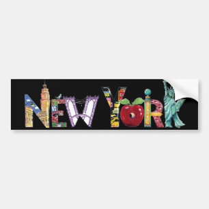 Autocollant De Voiture Adhésif pour pare-chocs de New York