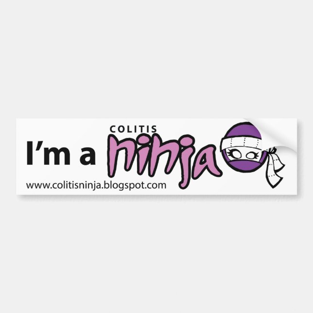 Autocollant De Voiture Adhésif pour pare-chocs de Ninja de colite (Devant)