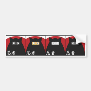 Autocollant De Voiture Adhésif pour pare-chocs de Ninja Kitty