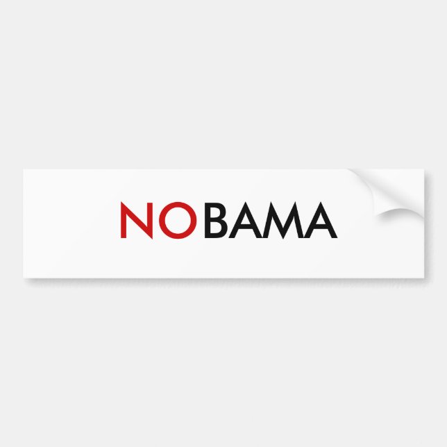 Autocollant De Voiture Adhésif pour pare-chocs de NOBAMA (Devant)