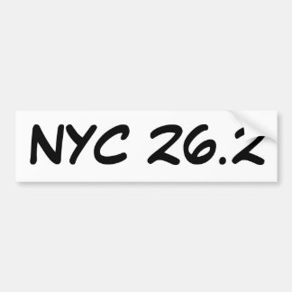 Autocollant De Voiture Adhésif pour pare-chocs de NYC 26,2