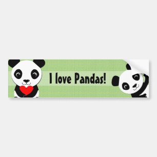 Autocollant De Voiture Adhésif pour pare-chocs de ondulation de panda