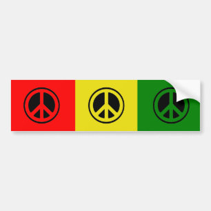 Autocollant De Voiture Adhésif pour pare-chocs de paix de Rasta
