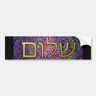 Autocollant De Voiture Adhésif pour pare-chocs de paix de Shalom