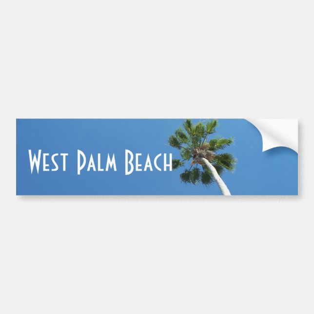 Autocollant De Voiture Adhésif pour pare-chocs de palmier de West Palm (Devant)