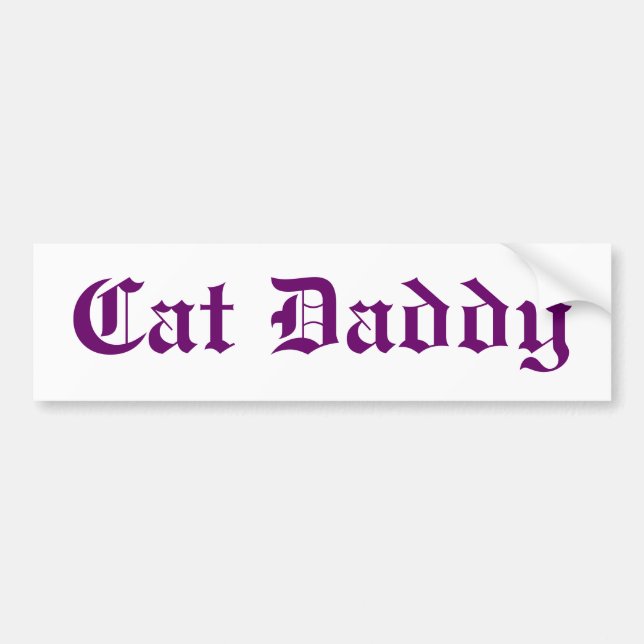 Autocollant De Voiture Adhésif pour pare-chocs de papa de chat (Devant)