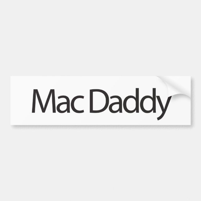 Autocollant De Voiture Adhésif pour pare-chocs de papa de Mac (Devant)