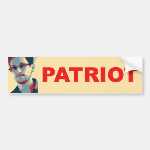 Autocollant De Voiture Adhésif pour pare-chocs de patriote d'Ed Snowden