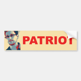 Autocollant De Voiture Adhésif pour pare-chocs de patriote d'Ed Snowden