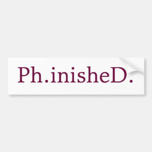 Autocollant De Voiture Adhésif pour pare-chocs de PhD