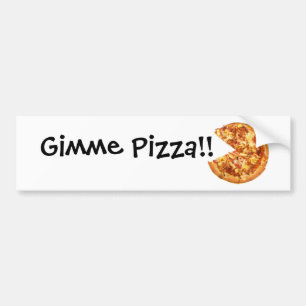 Autocollant De Voiture Adhésif pour pare-chocs de pizza de Gimme