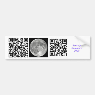 Autocollant De Voiture Adhésif pour pare-chocs de plaisanterie de lune