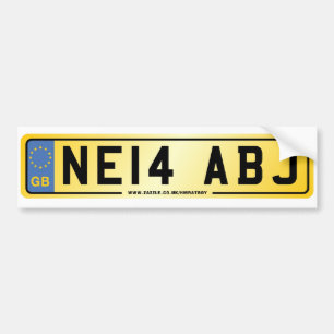 Autocollant De Voiture Adhésif pour pare-chocs de plaque minéralogique de